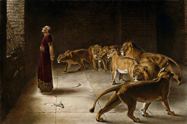 Daniel in the Lions' Den by Briton Rivière (1890)