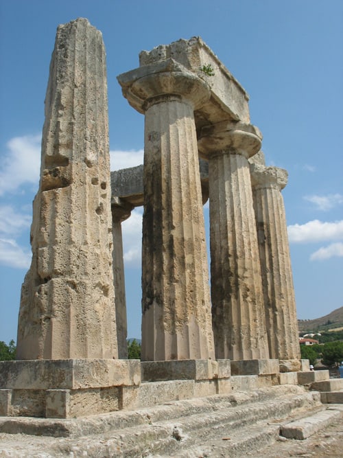 The ruins of ancient Corinth