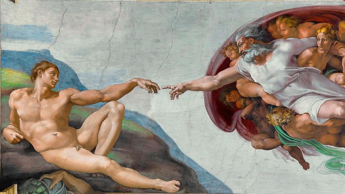 Michelangelo - Creation of Adam (cropped)