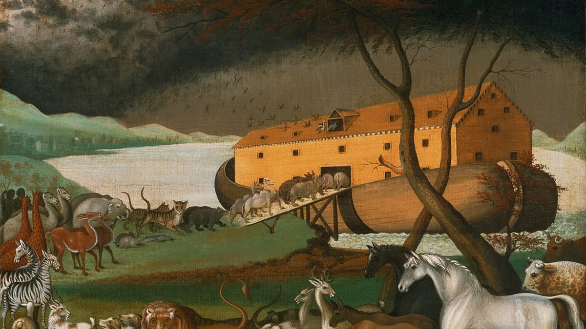 More details Noah's Ark (1846), by the American folk painter Edward Hicks