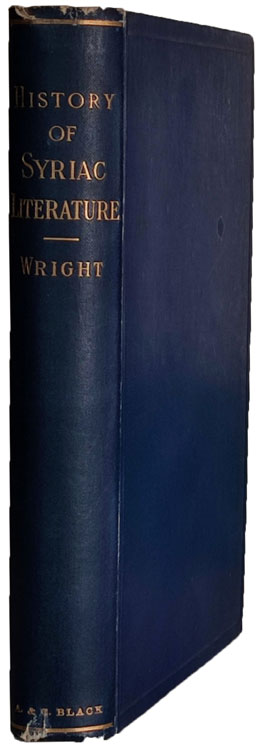 William Wright [1830-1889], A Short History of Syriac Literature