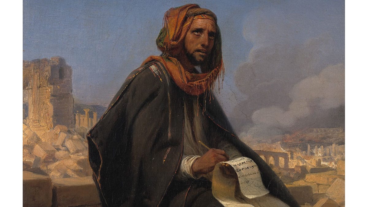 Horace Vernet, Jeremiah on the ruins of Jerusalem (1844)