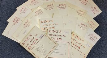 King’s Theological Review (1978-1990) Now Online