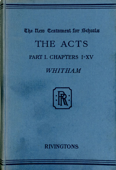 Arthur Richard Whitham [1863-1930], The Acts of the Apostles