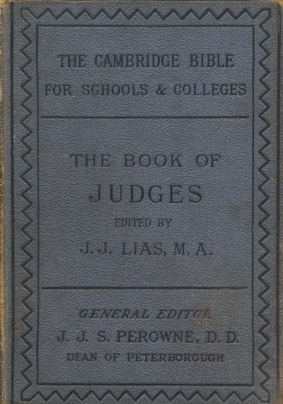 John James Lias [1834-1923], The Book of Judges