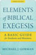 Gorman: The Elements of Biblical Exegesis